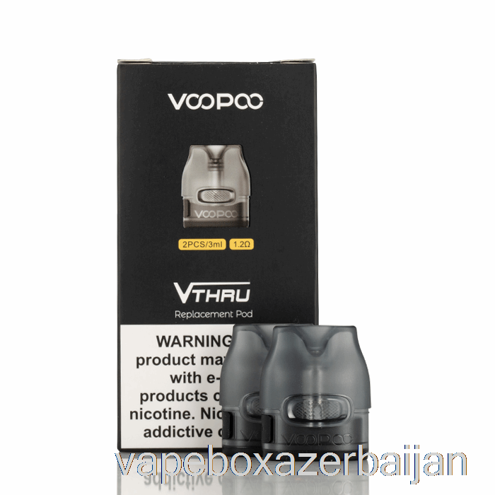 Vape Smoke VOOPOO V.Thru Pro Replacement Pods 1.2ohm Spiral Coil Pod